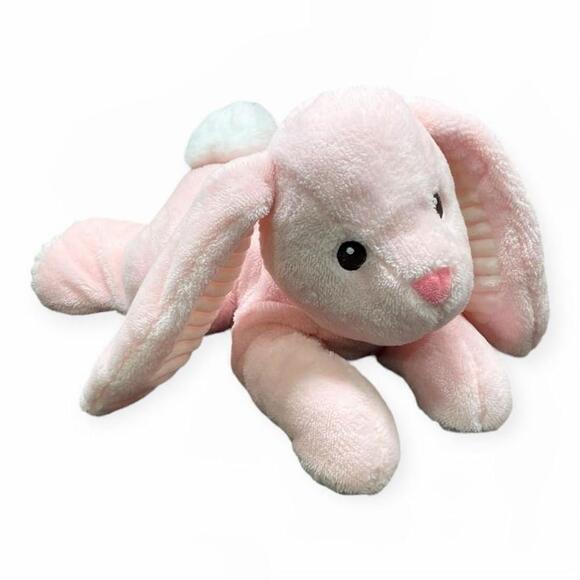 Spark Create Imagine Bunny Rabbit Plush Rattle Crinkle Ears Sensory Pink Easter - Picture 1 of 14